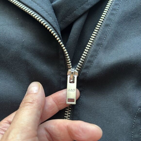 Abercrombie & Fitch Black Moto Jacket Asymmetrical Zipper
Size Large - Picture 12 of 12